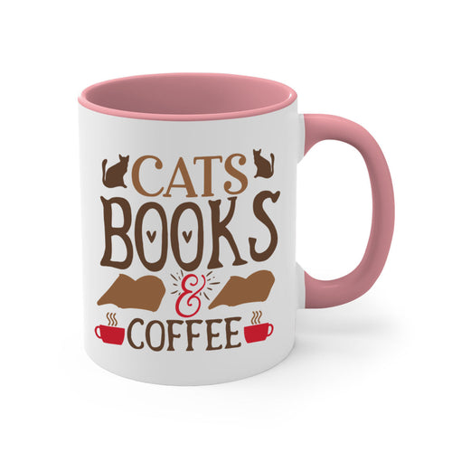 Cats Books Coffee Style Mug | 11oz & 15oz | Ceramic Coffee Cup | Cat Lovers | Book Enthusiasts