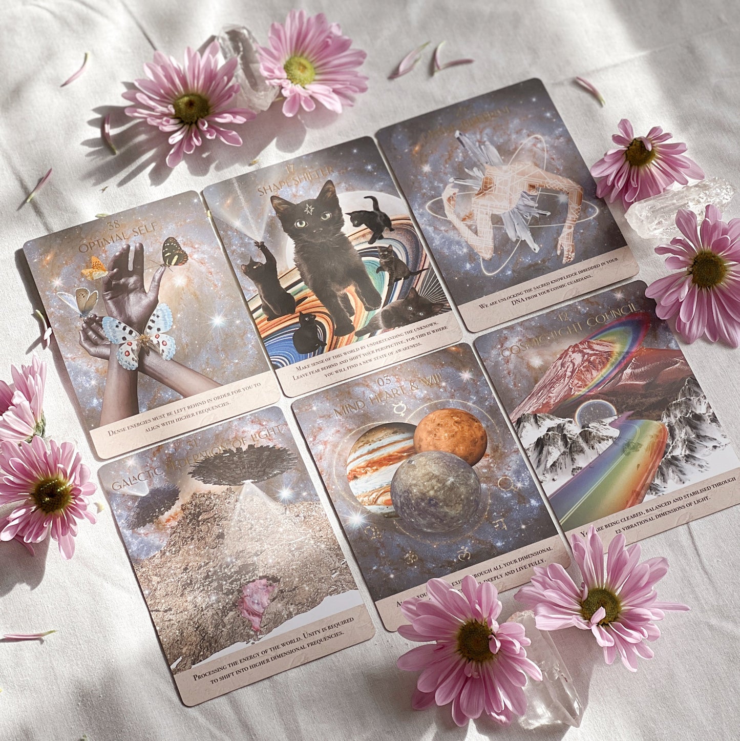 Starlight Frequencies Oracle Deck | Divination Cards | Spiritual Guidance | Oracle Card Reading | Metaphysical