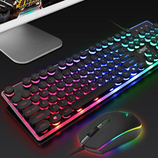 Dragon LED Backlight Gaming Keyboard Mouse Set | USB Wired | PC Gaming | Esports | RGB Lighting