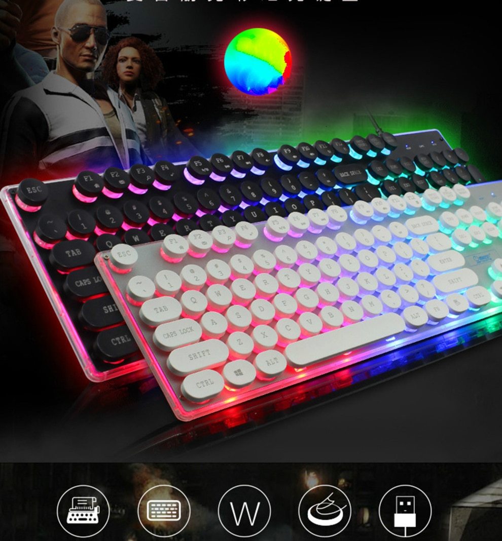 Dragon LED Backlight Gaming Keyboard Mouse Set | USB Wired | PC Gaming | Esports | RGB Lighting