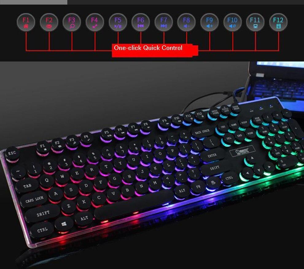 Dragon LED Backlight Gaming Keyboard Mouse Set | USB Wired | PC Gaming | Esports | RGB Lighting