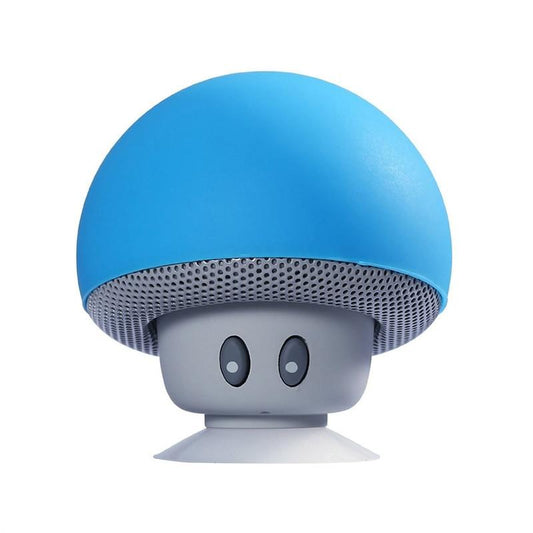 Portable Wireless Mushroom Bluetooth Speakers | Built-in Mic | Suction Cup | Compact Design | Gift