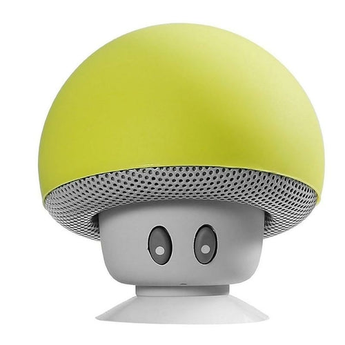 Portable Wireless Mushroom Bluetooth Speakers | Built-in Mic | Suction Cup | Compact Design | Gift