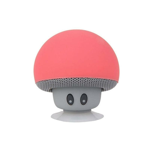 Portable Wireless Mushroom Bluetooth Speakers | Built-in Mic | Suction Cup | Compact Design | Gift