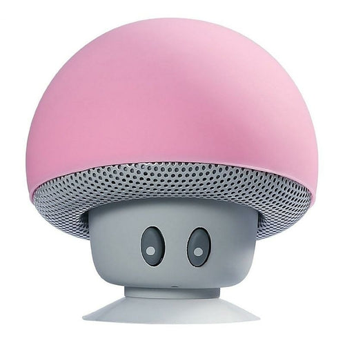 Portable Wireless Mushroom Bluetooth Speakers | Built-in Mic | Suction Cup | Compact Design | Gift