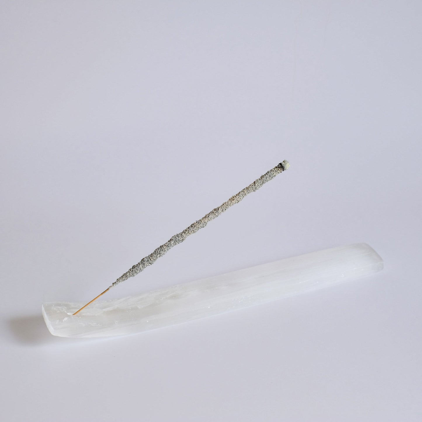 Selenite Incense Holder | Crystal Energy Clearing Tool | Gemstone Charging Station