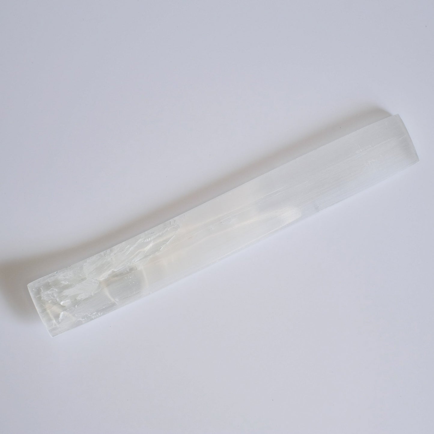 Selenite Incense Holder | Crystal Energy Clearing Tool | Gemstone Charging Station