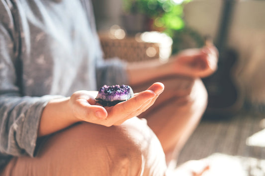 Grade A Amethyst Druzy Crystals | Purple Crystal Clusters | Brazil | Meditation & Home Decor
