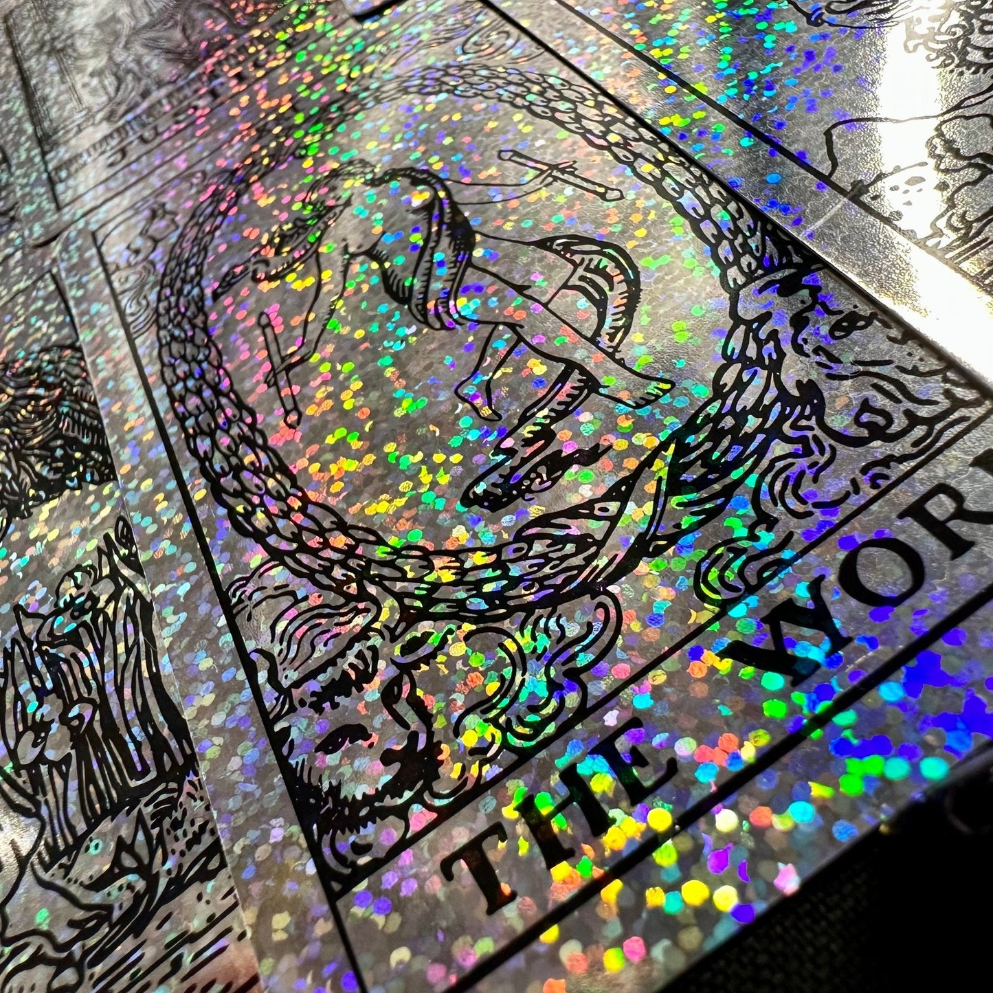 Rider Waite Holographic Crystal Foil Tarot Deck | 78 Cards | Anti-Scratch | Guidebook | Witchy Gift Set