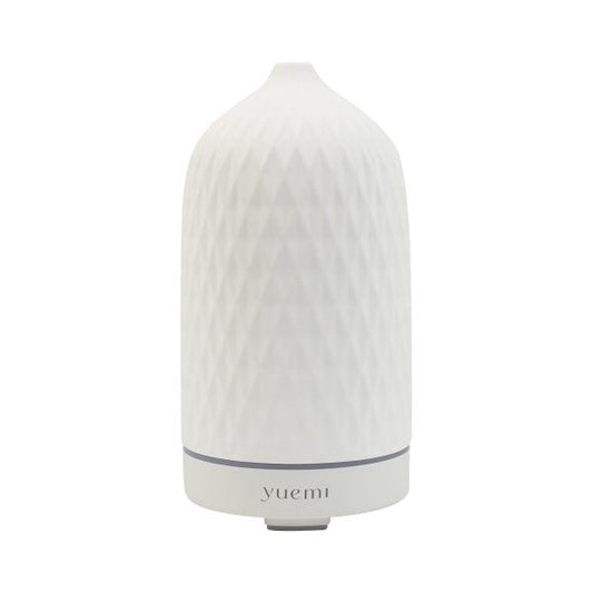 Yuemi Zen Breeze Essential Oil Ceramic Diffuser | Diamond Pattern | Noiseless Heat-Free | 500 Sq Ft Coverage